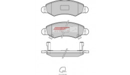Fékbetét garnitúra, Suzuki Ignis II, első 55810-84e00